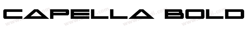 Capella Bold Italic 字体转换
